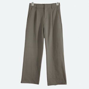 Shinestar Pants Size Medium Beige Straight Leg Casual Comfy Soft pleated